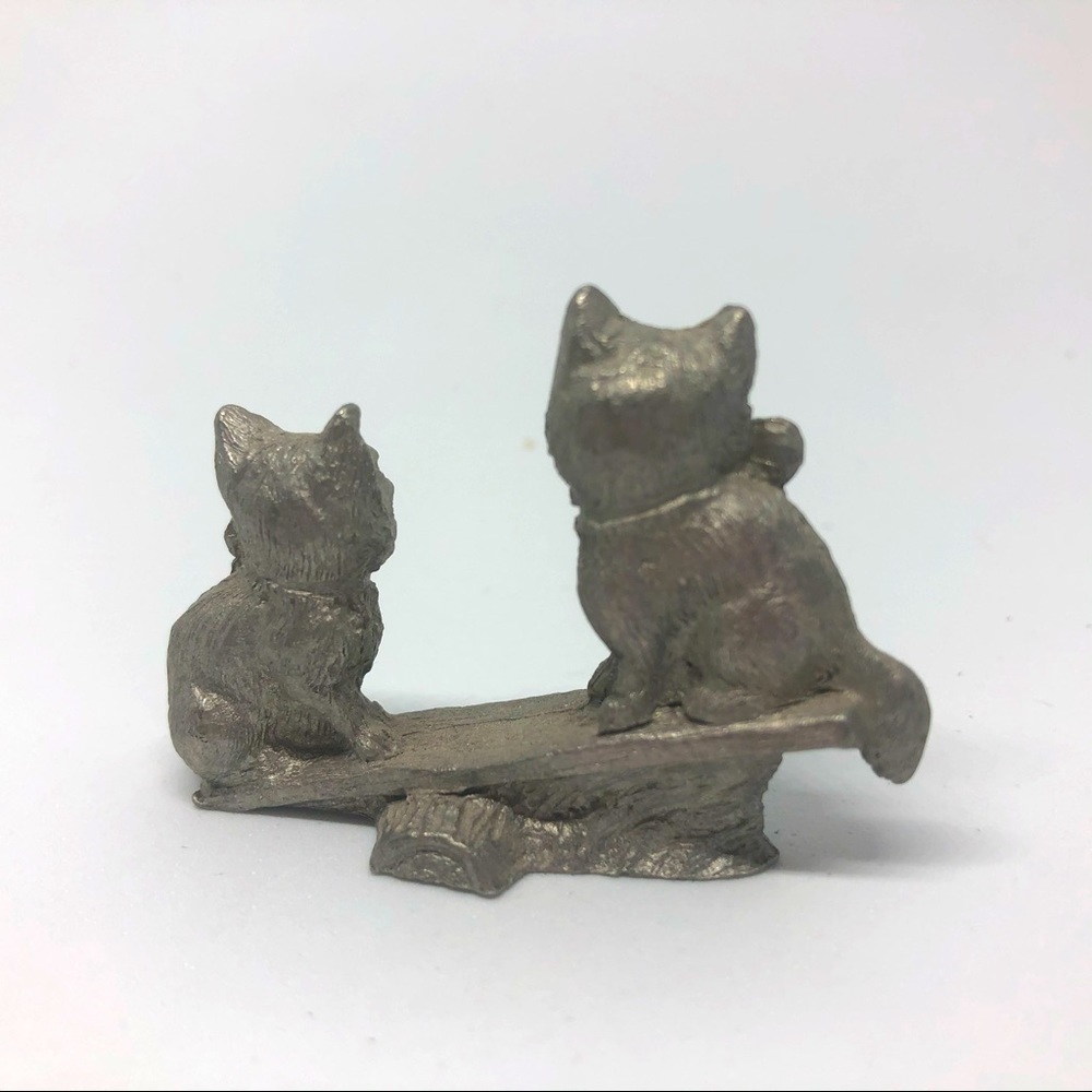 Pewter Cat Figurine - Picture 2 of 4